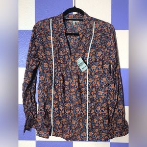 NWT Mavi Rare Floral Button Down - Size S
